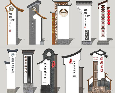 阜南美丽乡村标识标牌有哪些分类？